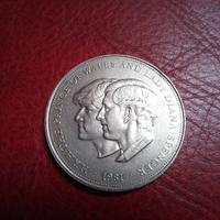 Moneta Commemorativa Matrimonio Carlo e Diana 1981