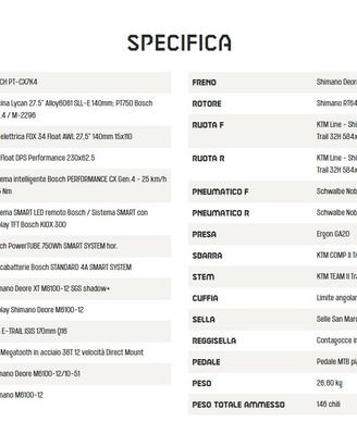 EBIKE KTM MACINA LYCAN 771    27,5"    TAGLIA S