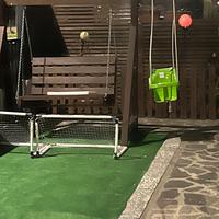 Dondolo legno per giardino