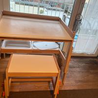 Scrivania e panca bambini regolabile Ikea