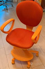 Sedia girevole per bambini KID COLOR