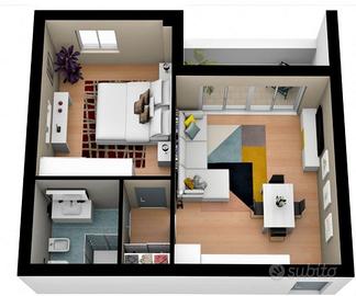 Luminoso bilocale con balcone - Varese Cetro