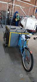 Bicicletta con cassone