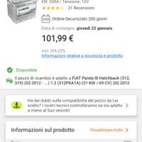 Batteria varta sylver