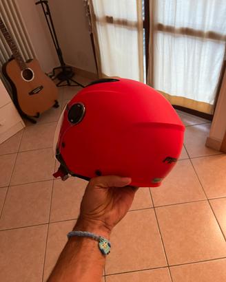 Casco bimbo moto fluo taglia L