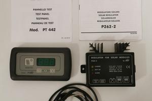 CBE regolatore solare P262-2 e pannello test PT442
