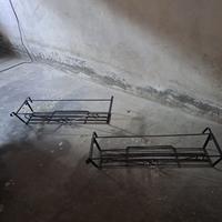 4 fioriere in ferro battuto da balcone