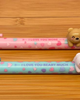 Set 2 penne Legami Beary In Love 2025