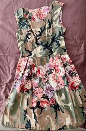 Abito mimetico con fiori tg.M