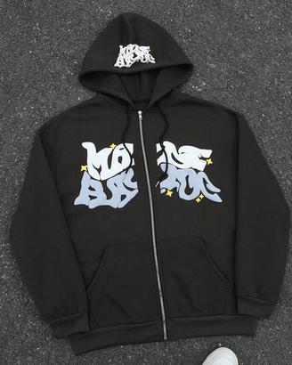 Felpa con zip streetwear
