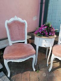 coppia poltroncine in stile shabby chic 
