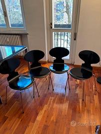 Sedie 4 Jacobsen 3107  FRITZ HANSEN Originali 1989