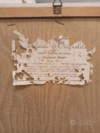 coppia quadri con certificato di garanzia