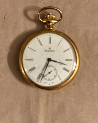 Orologio da tasca Bulova placcato in oro