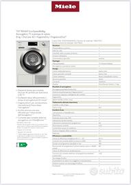 Asciugatrice Miele A+++ EcoSpeed 8kg
