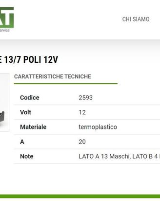 Adattatore carrello 13 -7 poli 12 V