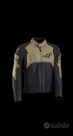 Giacca moto Ixon All Road Nero Kaki giallo