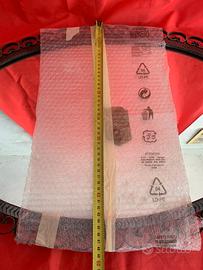 Splendido Specchio Ovale con Cornice in Ferro Batt