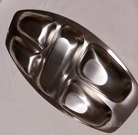 3 Antipastiere, vetro e acciaio inox