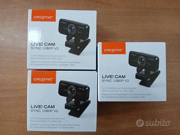 lotto da 3 web cam HD - creative SYNC 1080P V2