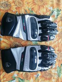 Guanti moto ducati Revit bianchi e neri taglia M