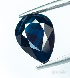 Zaffiro naturale Deep Blue 3,28 ct – certificato