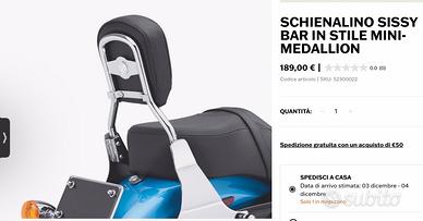 SCHIENALINO SISSY BAR  STILE skull harley