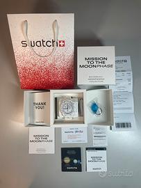 Swatch x Omega Moonswatch Mission to the moonphase