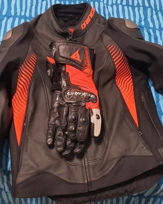 giubbotto uomo da moto più guanti danese