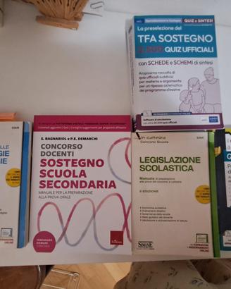 LIBRI TFA SOSTEGNO + APPUNTI digitali II grado