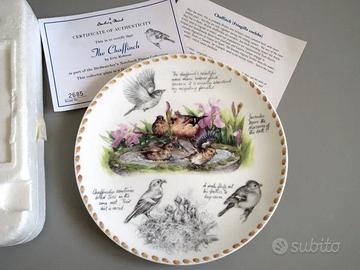 Piatto Uccelli. Porcellana Wedgwood. 20cm. N2