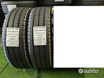 2 gomme 215 75 16c CONTINENTAL RIF2696