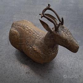 SCATOLA CERVO IN METALLO