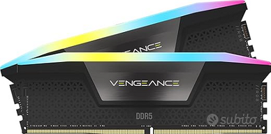 CORSAIR VENGEANCE RGB DDR5 RAM 64GB (2x32GB) 5600M