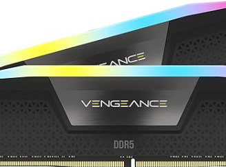 CORSAIR VENGEANCE RGB DDR5 RAM 64GB (2x32GB) 5600M