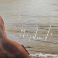 antico Quadro Mario Galanti 91 x 70 cm  