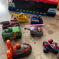 Camion paw patrol paw patroller e 6 personaggi