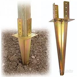 STAFFA SUPPORTO PIASTRA BASE TRAVI QUADRATO 12X12