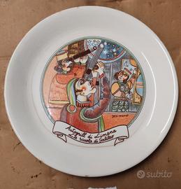 PIATTO DI CERAMICA AUTOGRILL DI LIMENA #LA SCUOLA 