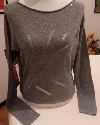 Maglia GAS in Filato Lurex Argento - Taglia M
