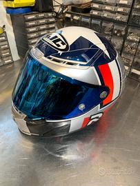 CASCO HJC RPHA 1 BEN SPIES - BLU / ARGENTO