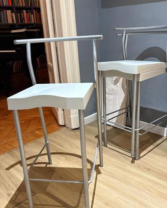 3 sgabelli Hi Glob Kartell by Philippe Starck