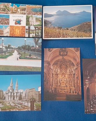 10 CARTOLINE  DAL SUD AMERICA - VIAGGIATE