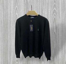 Maglione ralph lauren nero taglia m con ricevuta