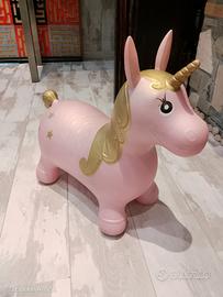Salterino gonfiabile unicorno Bimba gioco acquatic