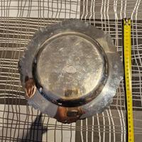 Piatto/Vassoio tondo in argento 800