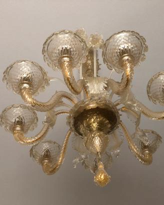 Lampadario in vetro di Murano