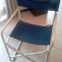 sedie regista e pieghevole alluminio tessuto