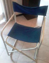 sedie regista e pieghevole alluminio tessuto