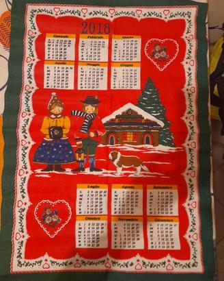 Strofinaccio made con calendario 2018